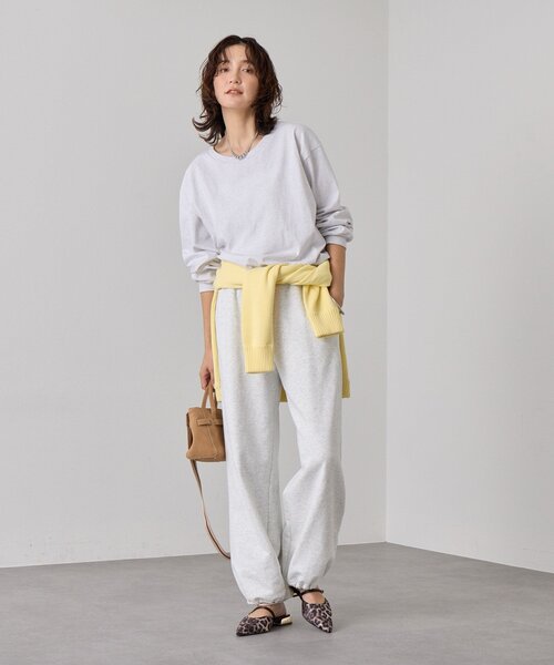 RIVE DROITE（リヴドロワ）の「【A・MONN(アモン)】オーバーロングTシャツ（Tシャツ/カットソー・レディース・ライトグレー/ホワイト・FREE）」の22枚目の写真