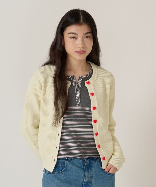 TINA:JOJUN(ティーナジョジュン)の「ペプラム ボーダー ドッキング カットソー TINA:JOJUN(Tシャツ/カットソー・レディース・グレー/バーガンディー・M)」の7枚目の写真