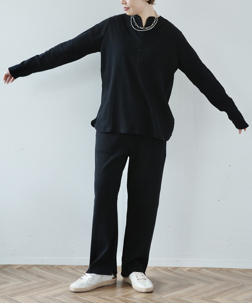 JOURNAL STANDARD LUXE（ジャーナルスタンダード　ラックス）の「ランダムテレコ プルオーバー（Tシャツ/カットソー・レディース・アイボリー/ブラック/グレー・FREE）」の5枚目の写真