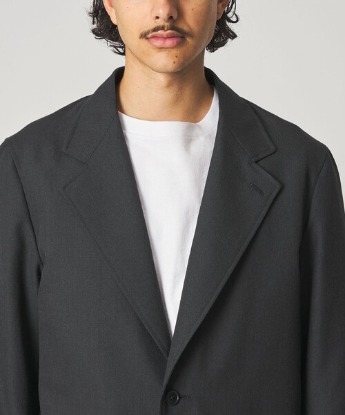 Steven Alan(スティーブンアラン)の「<Steven Alan> ウール オックスフォード シングルブレステッド 2B ジャケット(テーラードジャケット・メンズ・ブラック・XL/L/M/S)」の4枚目の写真