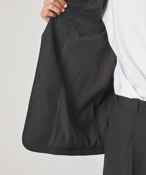 Steven Alan(スティーブンアラン)の「<Steven Alan> ウール オックスフォード シングルブレステッド 2B ジャケット(テーラードジャケット・メンズ・ブラック・XL/L/M/S)」の8枚目の写真