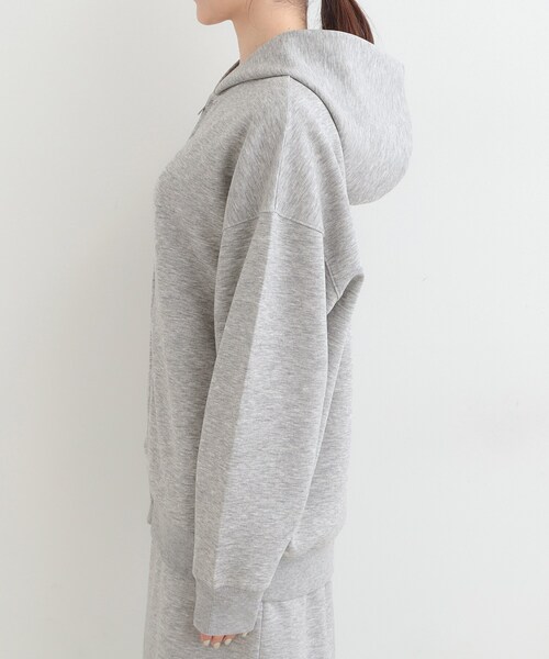 SHOO・LA・RUE（シューラルー）の「【セットアップ可/S-LL/なめらかタッチ】ZIPパーカ（パーカー・レディース・アイボリー/ブラウン系その他/グレー・01/02/03/04）」の17枚目の写真