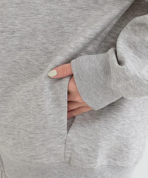 SHOO・LA・RUE（シューラルー）の「【セットアップ可/S-LL/なめらかタッチ】ZIPパーカ（パーカー・レディース・アイボリー/ブラウン系その他/グレー・01/02/03/04）」の21枚目の写真