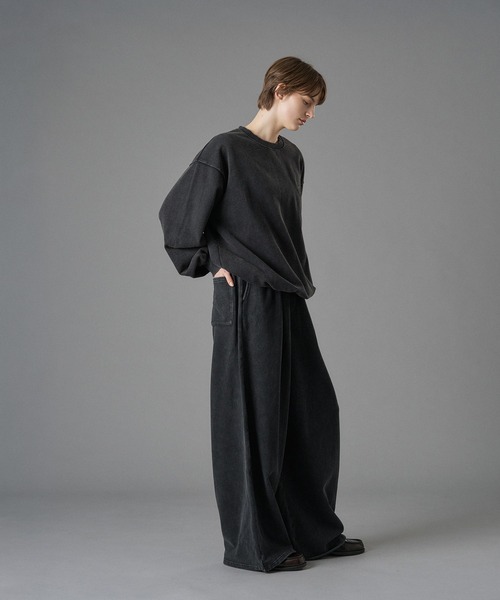ONCILY(オンシェリー)の「HEART LOGO WIDE SWEATPANTS / ハートロゴワイドスウェットパンツ(スウェットパンツ・メンズ・ブラック系その他/杢グレー/ブラック/ブラウン/ネイビー・X-SMALL/SMALL/MEDIUM/LARGE)」の14枚目の写真