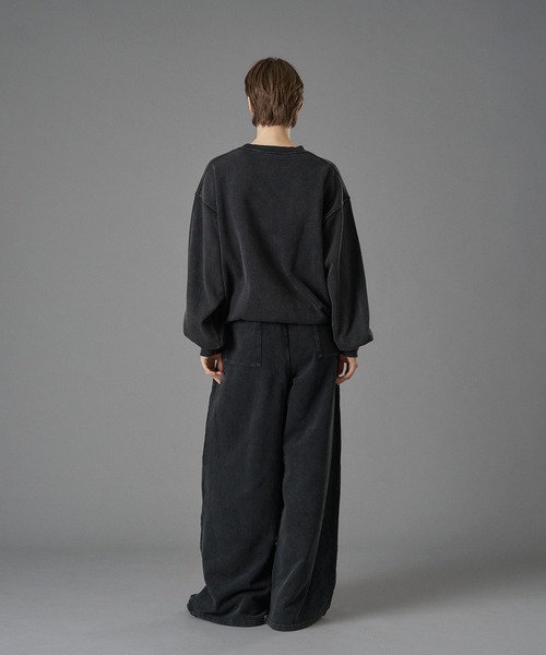 ONCILY(オンシェリー)の「HEART LOGO WIDE SWEATPANTS / ハートロゴワイドスウェットパンツ(スウェットパンツ・メンズ・ブラック系その他/杢グレー/ブラック/ブラウン/ネイビー・X-SMALL/SMALL/MEDIUM/LARGE)」の15枚目の写真