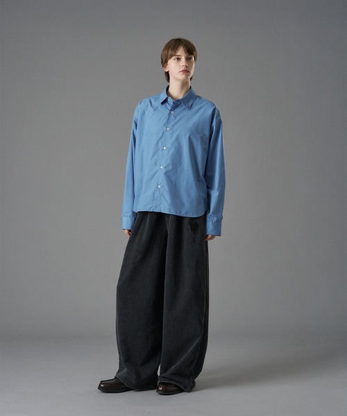 ONCILY(オンシェリー)の「HEART LOGO WIDE SWEATPANTS / ハートロゴワイドスウェットパンツ(スウェットパンツ・メンズ・ブラック系その他/杢グレー/ブラック/ブラウン/ネイビー・X-SMALL/SMALL/MEDIUM/LARGE)」の16枚目の写真