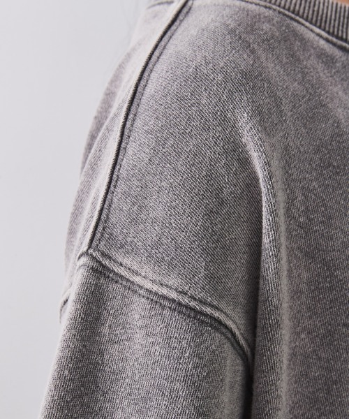 CHIC STYLE(シックスタイル)の「硫化染スウェット7分袖ロングワンピース <大きいサイズ有>シックスタイル(ワンピース・レディース・チャコール/グレー系・M/L/LL/3L/4L/5L)」の20枚目の写真