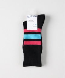 Right-on | ◆BASIC SOCKS(ベーシックソックス)【メンズ】ラインリブレギュラーソックス(ソックス/靴下)