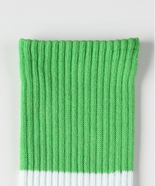Right-on（ライトオン）の「【BASIC SOCKS】ラインリブレギュラーソックス (スポーティデザイン / デイリーユース / タウンスタイル / 洗濯耐久性)（ソックス/靴下・メンズ・ブルー/ブラック/オレンジ/ライム/グリーン・フリー）」の11枚目の写真