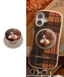 iFace（アイフェイス）の「ディズニーキャラクター iFace MagSynq Grip Holder MagSafe対応 グリップホルダー くまのプーさん (プー/チェック)（スマホグッズ）」
