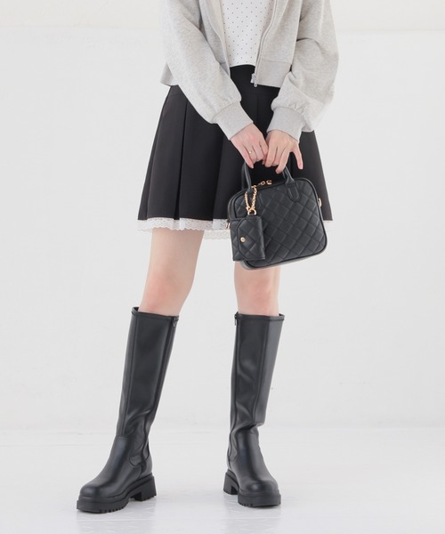 Honeys（ハニーズ）の「裏地パンツ付スカート（スカート・キッズ・アイボリー/ブラック/杢グレー・M/L/150cm/S）」の11枚目の写真