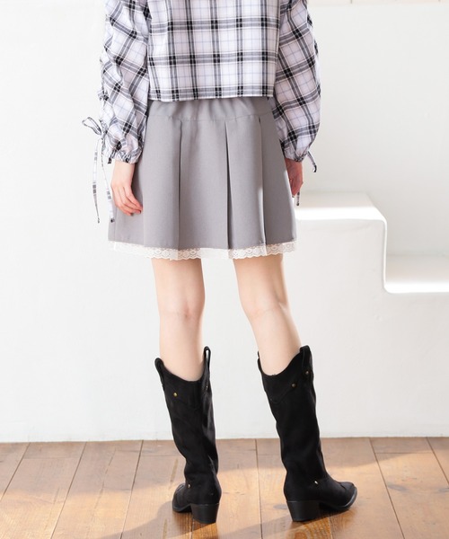 Honeys（ハニーズ）の「裏地パンツ付スカート（スカート・キッズ・アイボリー/ブラック/杢グレー・M/L/150cm/S）」の19枚目の写真