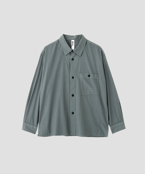 MHL.（エムエイチエル）の「GARMENT DYE COTTON SHIRTING（シャツ/ブラウス・メンズ・グリーン/ベージュ・SMALL/MEDIUM/LARGE）」の8枚目の写真