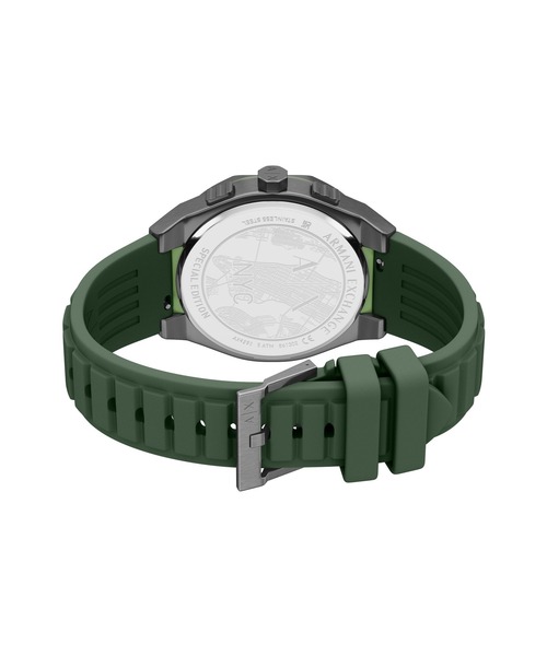 ARMANI EXCHANGE(アルマーニエクスチェンジ)の「アルマーニ・エクスチェンジ 腕時計 メンズ アナログ シリコン AX4292(アナログ腕時計・メンズ・グリーン・FREE)」の3枚目の写真