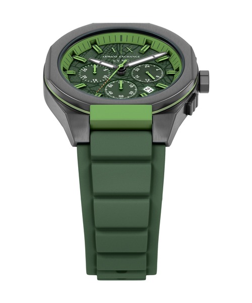 ARMANI EXCHANGE(アルマーニエクスチェンジ)の「アルマーニ・エクスチェンジ 腕時計 メンズ アナログ シリコン AX4292(アナログ腕時計・メンズ・グリーン・FREE)」の8枚目の写真