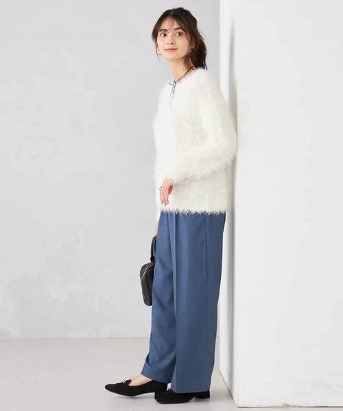 a.v.v（アーヴェヴェ）の「［支持率NO.1/イージーケア］イージーワイドパンツ（その他パンツ・レディース・カーキ/ブラック/ブルー/グレー・34/38/36/40/42）」の17枚目の写真