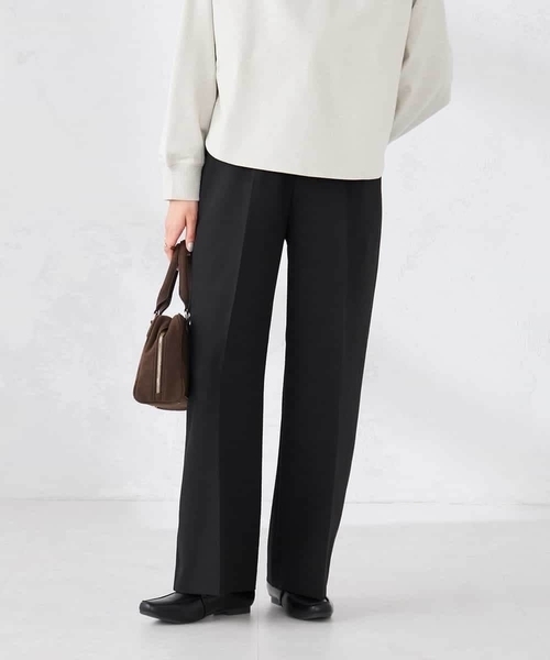 a.v.v（アーヴェヴェ）の「［支持率NO.1/イージーケア］イージーワイドパンツ（その他パンツ・レディース・カーキ/ブラック/ブルー/グレー・34/38/36/40/42）」の5枚目の写真