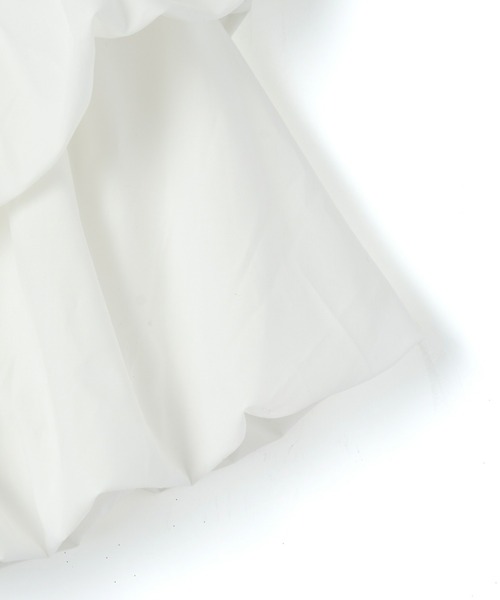 mic by Olu.（ミックバイオルドット）の「ホイップオフショルダートップス（シャツ/ブラウス・レディース・ブラック/ベビーピンク/ホワイト・FREE）」の10枚目の写真