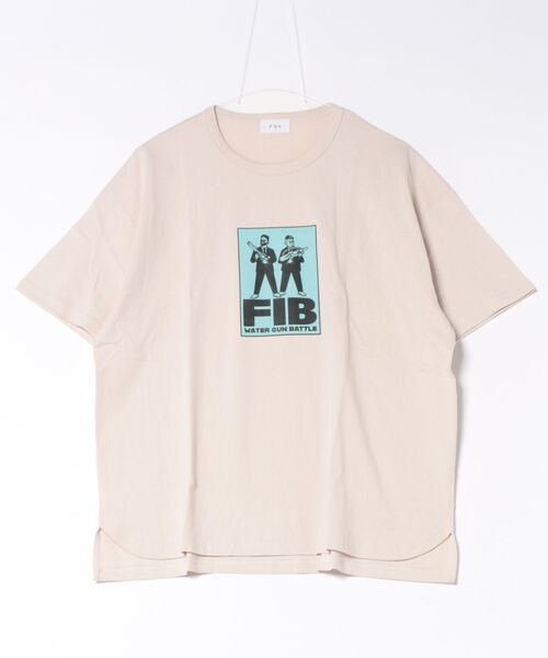 FOV(フォブ)の「FOV/フォブ FIB Tシャツ(Tシャツ/カットソー・レディース・ホワイト/ベージュ系その他/ブラック・F)」の1枚目の写真