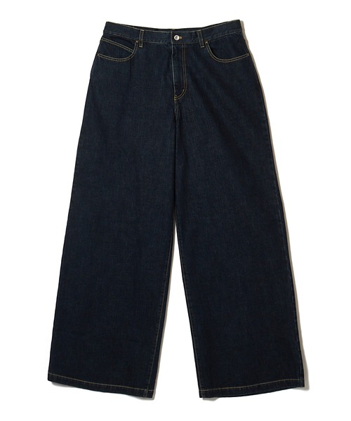 MSML(エムエスエムエル)の「WIDE DENIM PANTS / ONE WASHED(デニムパンツ・メンズ・インディゴブルー/ブラック・M/L/XL)」の3枚目の写真