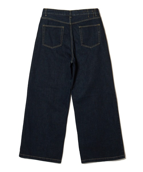 MSML(エムエスエムエル)の「WIDE DENIM PANTS / ONE WASHED(デニムパンツ・メンズ・インディゴブルー/ブラック・M/L/XL)」の10枚目の写真