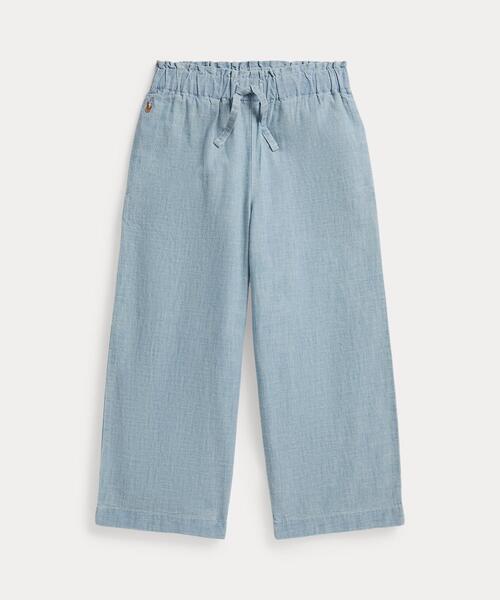 POLO RALPH LAUREN CHILDRENSWEAR（ポロ ラルフ ローレン チルドレンズウェア）の「インディゴ シャンブレー ワイドレッグ パンツ（その他パンツ・キッズ・ブルー・6/4/3）」の7枚目の写真