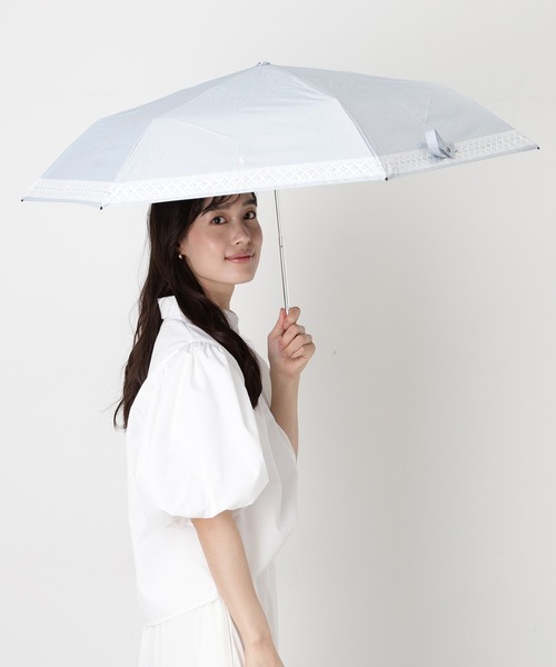 WEB限定】遮光100% 晴雨兼用折りたたみ日傘 シャンブレー ”SUMMER WEB限定】遮光100% 晴雨兼用折りたたみ日傘 シャンブレー ”SUMMER
