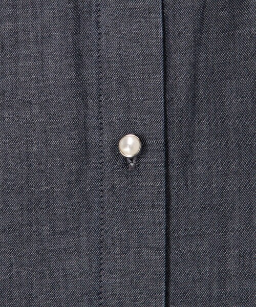 MICO COULIER(ミコクリエ)の「《セットアップ対応》シアーデニム袖タックブラウス(シャツ/ブラウス・レディース・ライトブルー/インディゴブルー・38)」の9枚目の写真