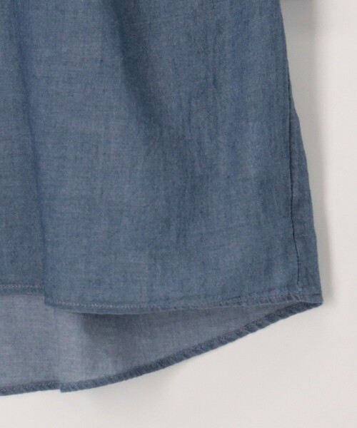 MICO COULIER(ミコクリエ)の「《セットアップ対応》シアーデニム袖タックブラウス(シャツ/ブラウス・レディース・ライトブルー/インディゴブルー・38)」の13枚目の写真