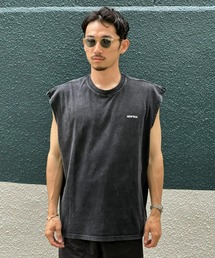 【NEWTRAL】Washed Loose Fit Sleeveless T-shirt Embrace Versatility