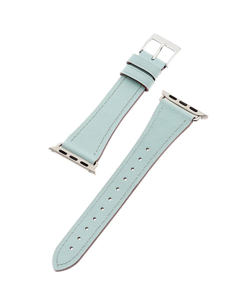 HIROB（ヒロブ）の「KUROCURRANT Apple watch strap / Italian leather（その他・レディース・ダークパープル/エメラルドブルー/チョコ/ピンク/モスグリーン/キャメル/ウッド/ホワイト・FREE）」の4枚目の写真