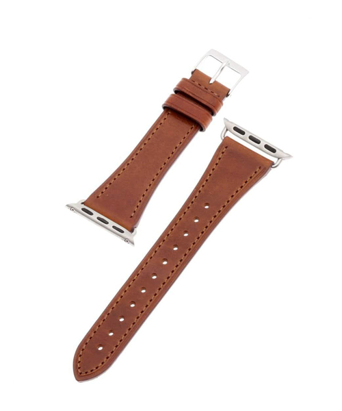 HIROB（ヒロブ）の「KUROCURRANT Apple watch strap / Italian leather（その他・レディース・ダークパープル/エメラルドブルー/チョコ/ピンク/モスグリーン/キャメル/ウッド/ホワイト・FREE）」の2枚目の写真