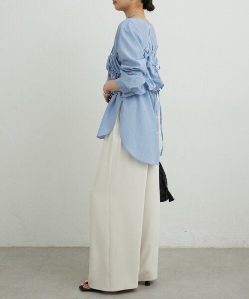 GALLARDAGALANTE(ガリャルダガランテ)の「マルチWAYシャツ(シャツ/ブラウス・レディース・ブルー/ブラック/ベージュ・FREE)」の15枚目の写真