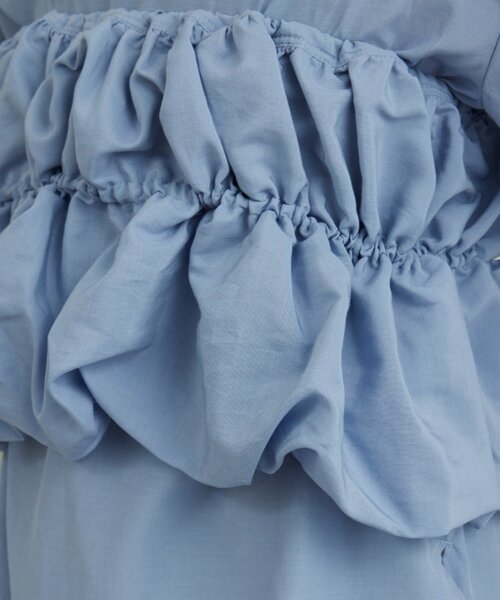 GALLARDAGALANTE(ガリャルダガランテ)の「マルチWAYシャツ(シャツ/ブラウス・レディース・ブルー/ブラック/ベージュ・FREE)」の14枚目の写真