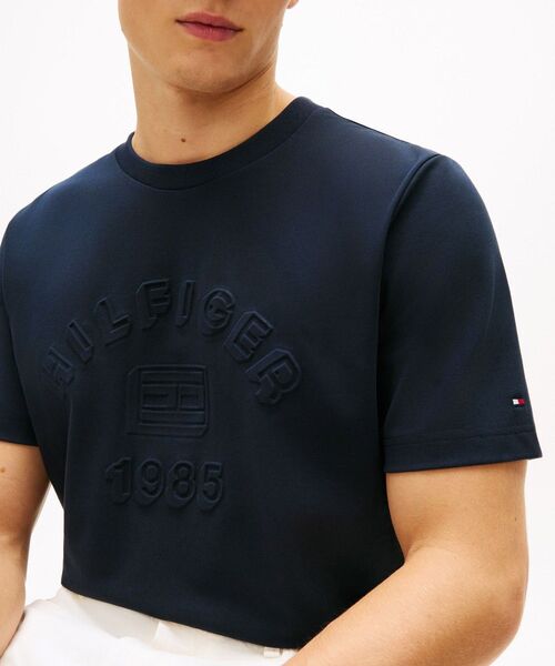 TOMMY HILFIGER(トミーヒルフィガー)の「ICON PIQUE INTERLOCK GRAPHIC TEE(Tシャツ/カットソー・メンズ・ホワイト/マルチ・MEDIUM/SMALL/LARGE/X-LARGE)」の3枚目の写真