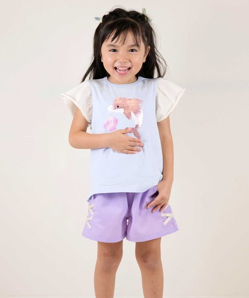 SKAPE(エスケープ)の「アミアゲショートパンツ(その他パンツ・キッズ・パープル/グリーン・130cm/120cm/110cm/100cm)」の7枚目の写真
