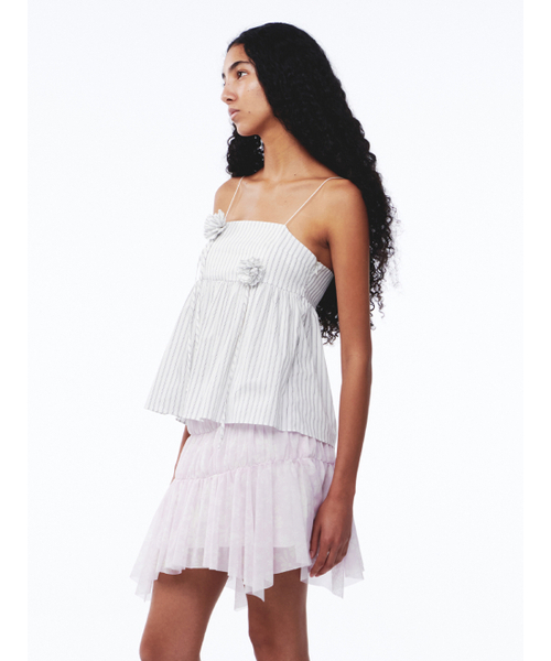 Kijun（キジュン）の「Stripe Corsage Camisole Off-White Stripe（Tシャツ/カットソー・レディース・その他・SMALL/MEDIUM）」の2枚目の写真
