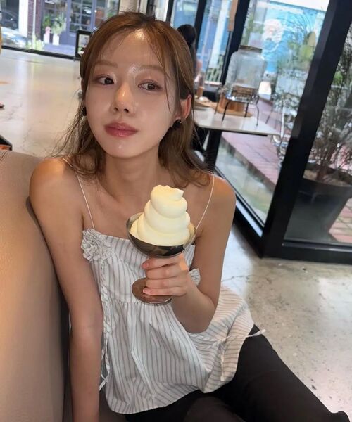 Kijun（キジュン）の「Stripe Corsage Camisole Off-White Stripe（Tシャツ/カットソー・レディース・その他・SMALL/MEDIUM）」の5枚目の写真