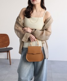 【ap retro basic】カップ付きリブニットキャミソール