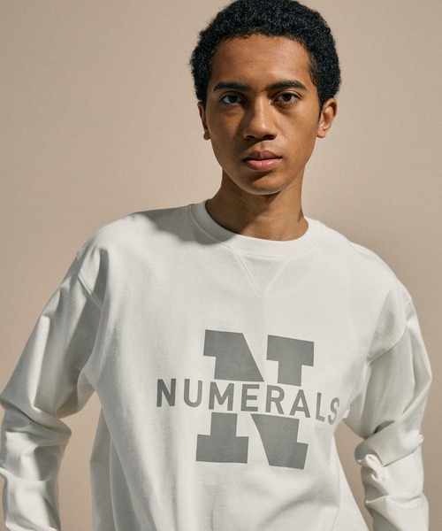 NUMERALS（ヌメラルズ）の「[NUMERALS]N-LOGO LONG SLEEVED T（Tシャツ/カットソー・メンズ・ブラック/ホワイト・LARGE/MEDIUM）」の8枚目の写真