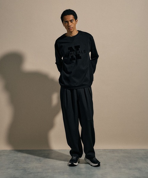 NUMERALS（ヌメラルズ）の「[NUMERALS]N-LOGO LONG SLEEVED T（Tシャツ/カットソー・メンズ・ブラック/ホワイト・LARGE/MEDIUM）」の10枚目の写真