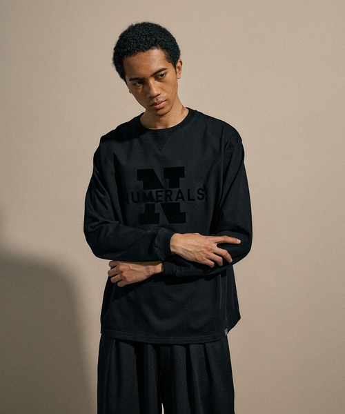 NUMERALS（ヌメラルズ）の「[NUMERALS]N-LOGO LONG SLEEVED T（Tシャツ/カットソー・メンズ・ブラック/ホワイト・LARGE/MEDIUM）」の14枚目の写真