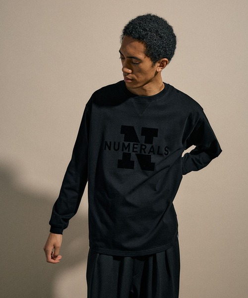 NUMERALS（ヌメラルズ）の「[NUMERALS]N-LOGO LONG SLEEVED T（Tシャツ/カットソー・メンズ・ブラック/ホワイト・LARGE/MEDIUM）」の15枚目の写真