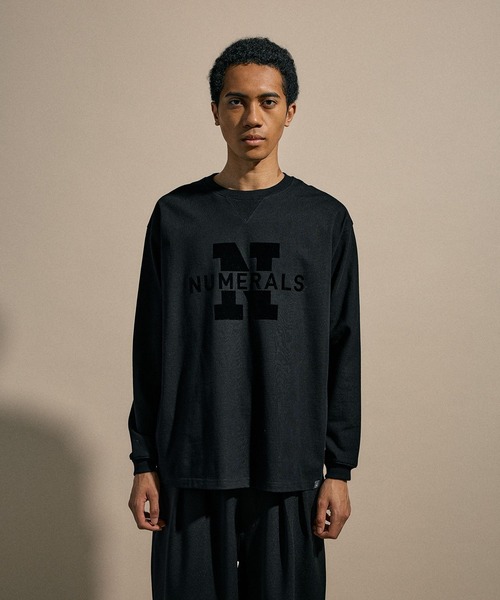 NUMERALS（ヌメラルズ）の「[NUMERALS]N-LOGO LONG SLEEVED T（Tシャツ/カットソー・メンズ・ブラック/ホワイト・LARGE/MEDIUM）」の18枚目の写真