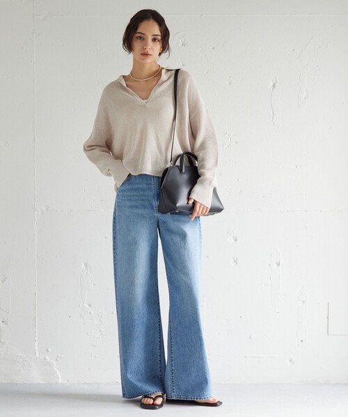 green label relaxing(グリーンレーベルリラクシング)の「【WEB限定】2WAY ラウンド ボストンバッグ / ショルダーバッグ(ショルダーバッグ・レディース・ブラック/ナチュラル/モカ・FREE)」の5枚目の写真