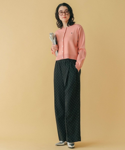 RAGEBLUE（レイジブルー）の「＜POLO BCS/ポロ・ビーシーエス＞別注/コンパクトニットカーディガン（Tシャツ/カットソー・レディース・ピンク/グリーン・FREE）」の3枚目の写真