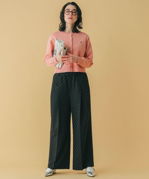 RAGEBLUE（レイジブルー）の「＜POLO BCS/ポロ・ビーシーエス＞別注/コンパクトニットカーディガン（Tシャツ/カットソー・レディース・ピンク/グリーン・FREE）」の4枚目の写真