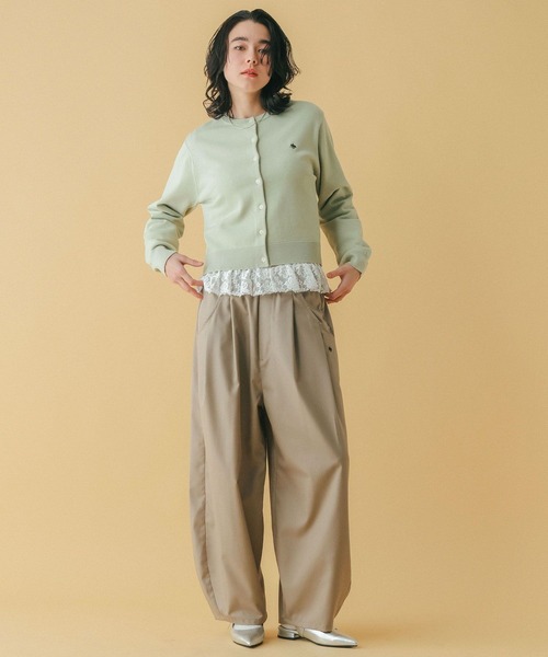 RAGEBLUE（レイジブルー）の「＜POLO BCS/ポロ・ビーシーエス＞別注/コンパクトニットカーディガン（Tシャツ/カットソー・レディース・ピンク/グリーン・FREE）」の11枚目の写真