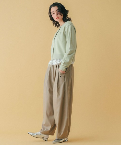 RAGEBLUE（レイジブルー）の「＜POLO BCS/ポロ・ビーシーエス＞別注/コンパクトニットカーディガン（Tシャツ/カットソー・レディース・ピンク/グリーン・FREE）」の12枚目の写真