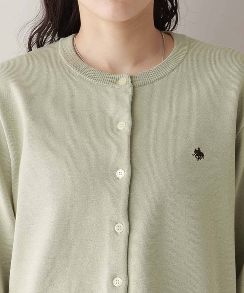 RAGEBLUE（レイジブルー）の「＜POLO BCS/ポロ・ビーシーエス＞別注/コンパクトニットカーディガン（Tシャツ/カットソー・レディース・ピンク/グリーン・FREE）」の17枚目の写真